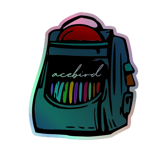 Acebird Backpack | Holographic sticker