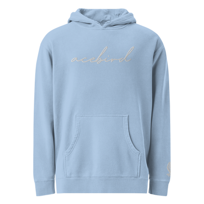 Acebird 'Signature' | Embroidered |  Pigment-Dyed Hoodie