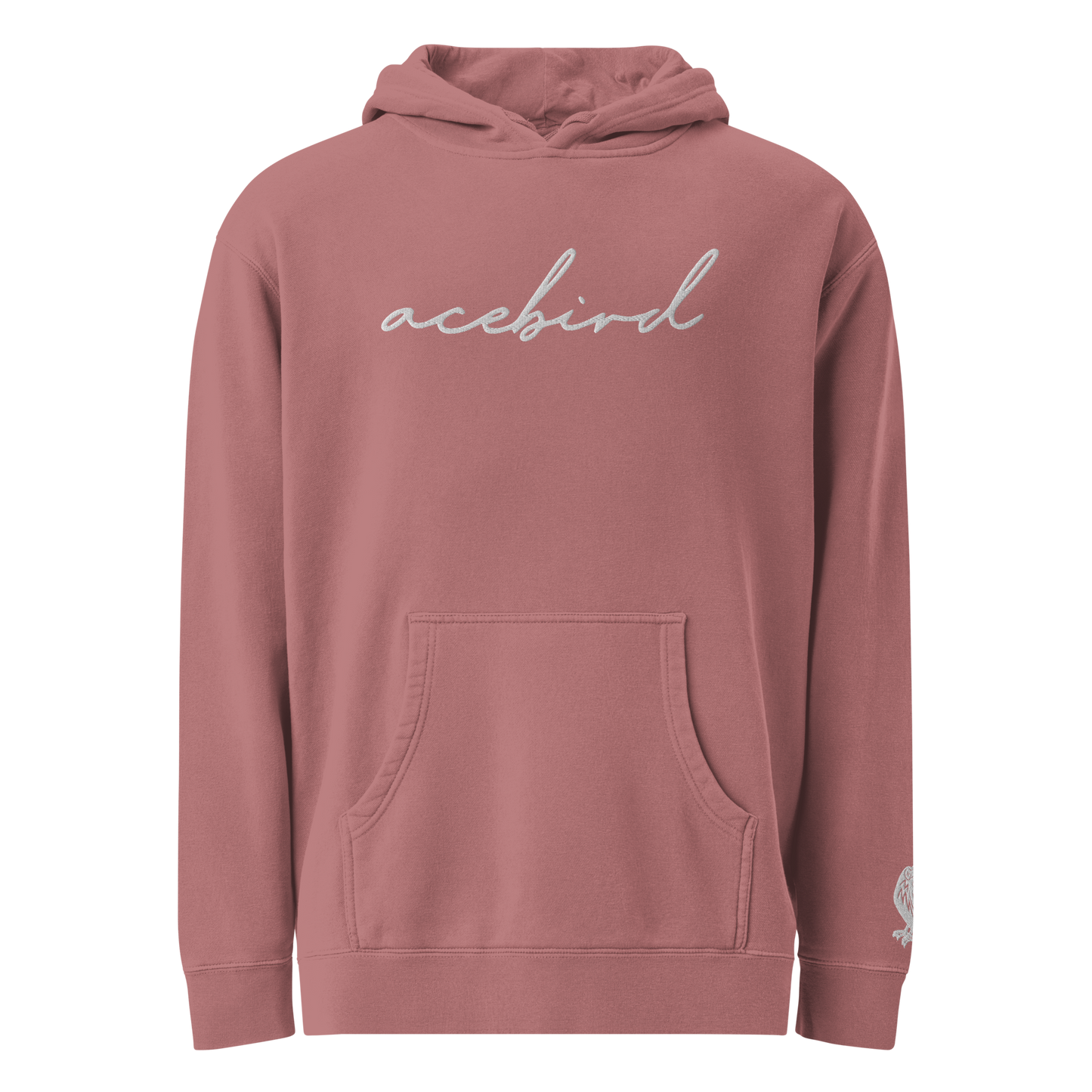 Acebird 'Signature' | Embroidered |  Pigment-Dyed Hoodie