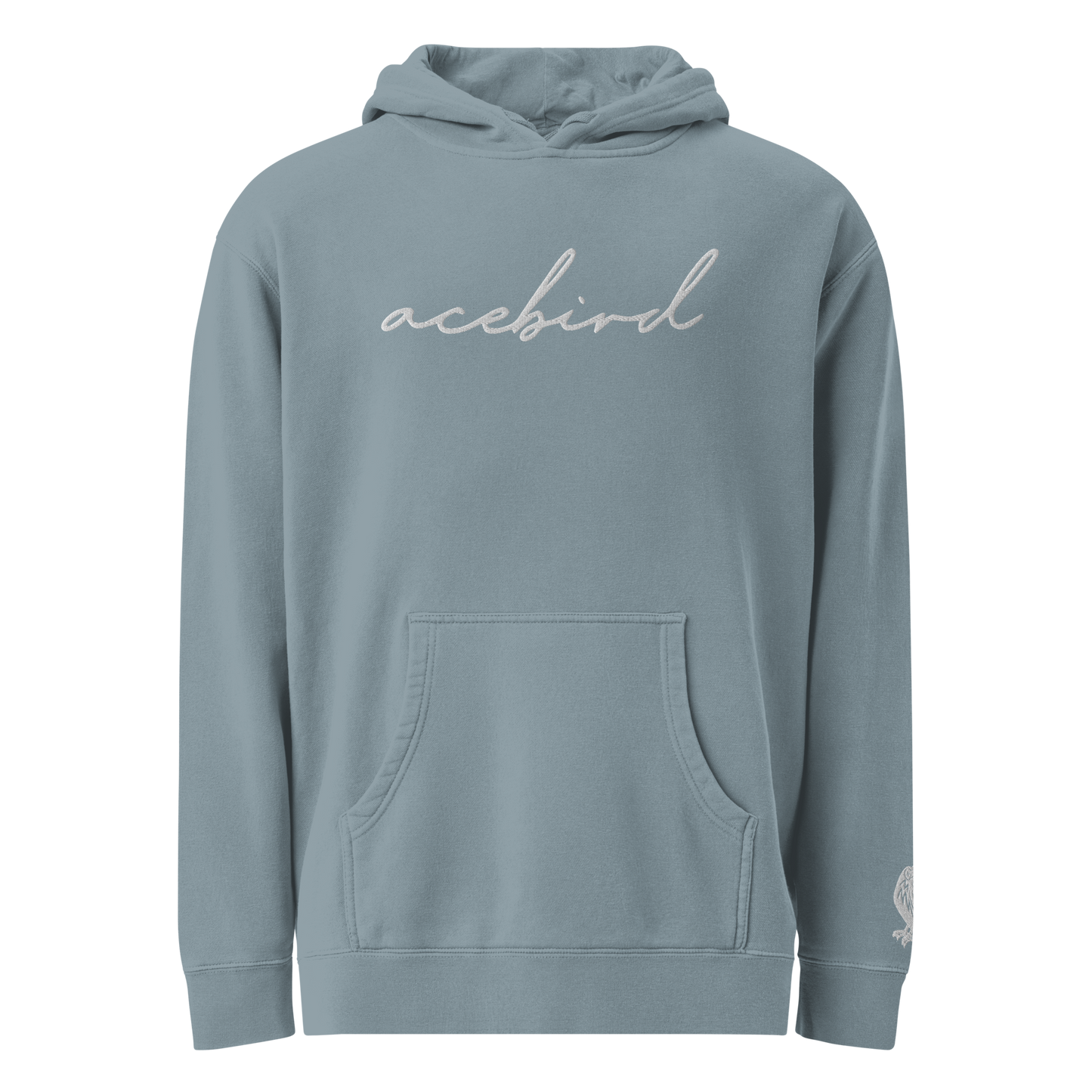 Acebird 'Signature' | Embroidered |  Pigment-Dyed Hoodie