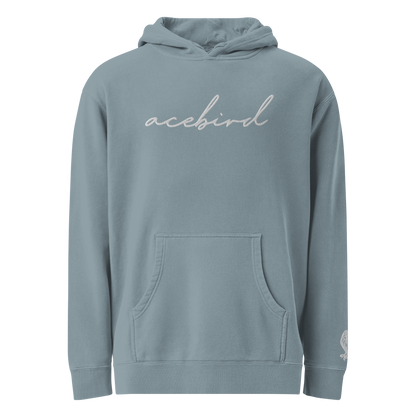 Acebird 'Signature' | Embroidered |  Pigment-Dyed Hoodie