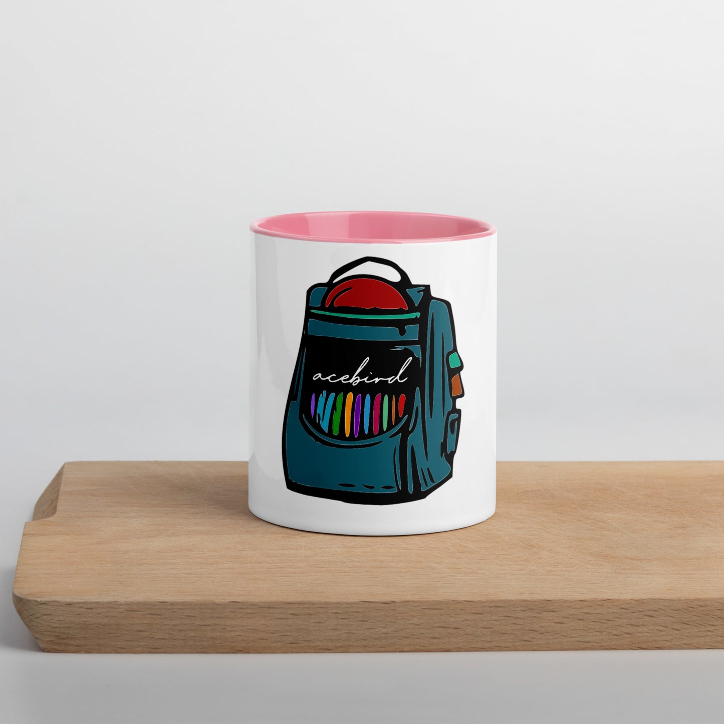 Acebird 'Backpack' | Color Inside Mug