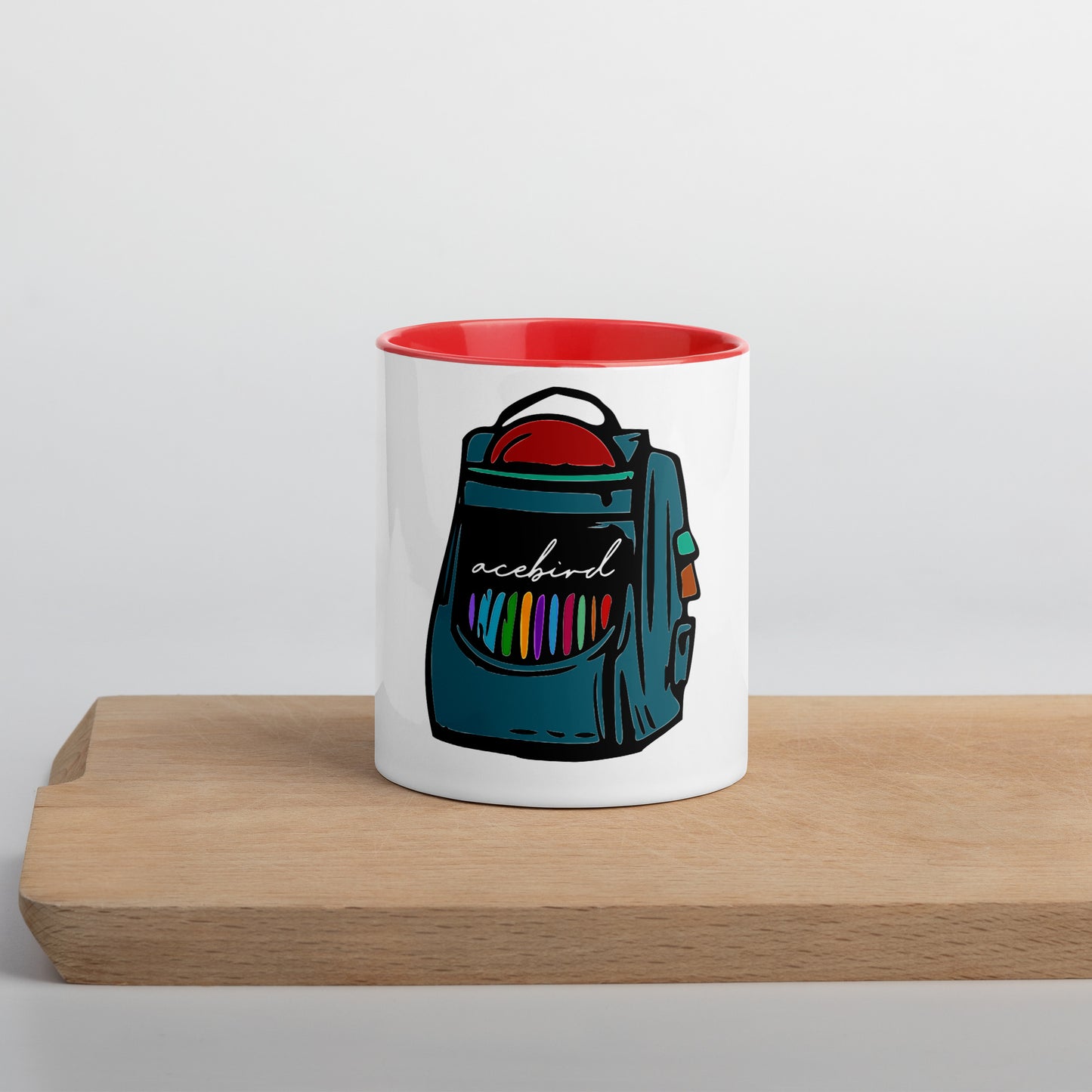 Acebird 'Backpack' | Color Inside Mug