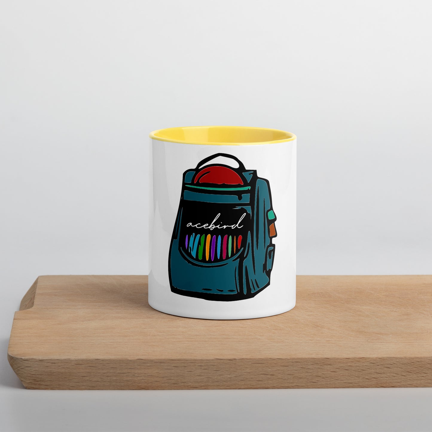 Acebird 'Backpack' | Color Inside Mug